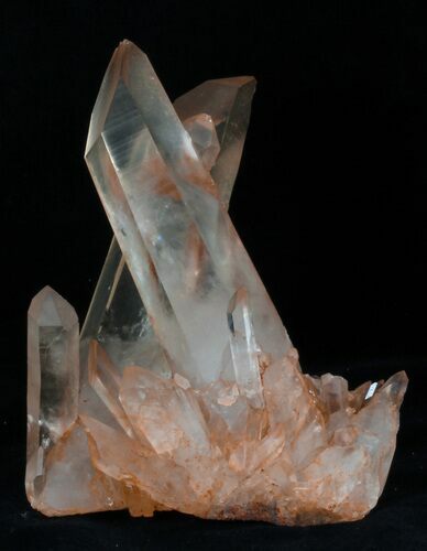 Tangerine Quartz Crystal Cluster - Madagascar #32243